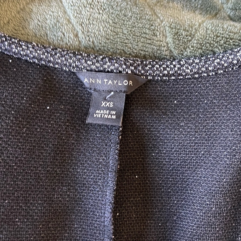 XS Tweed Peplum Tank Top Classic Workwear Core Minimalist Office Chic - Picture 3 of 5